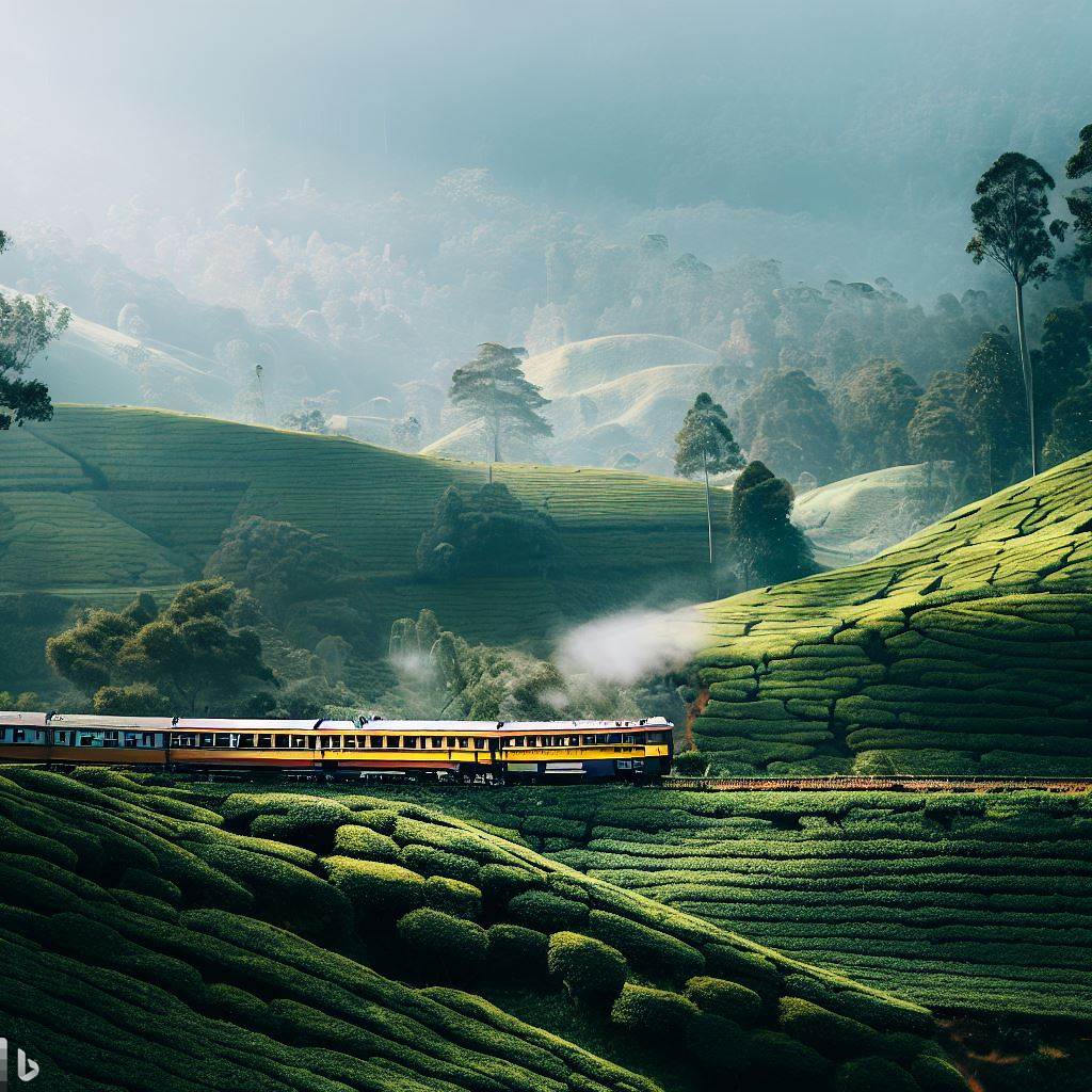 Sri Lanka Zug Teelandschaft